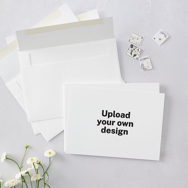 Upload Your Own Design Landscape Rehearsal Dinner Invitations Pure White Signature Blank Standard