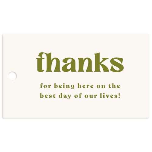 Simple Retro Daisy Favor Gift Tags Meadow Signature