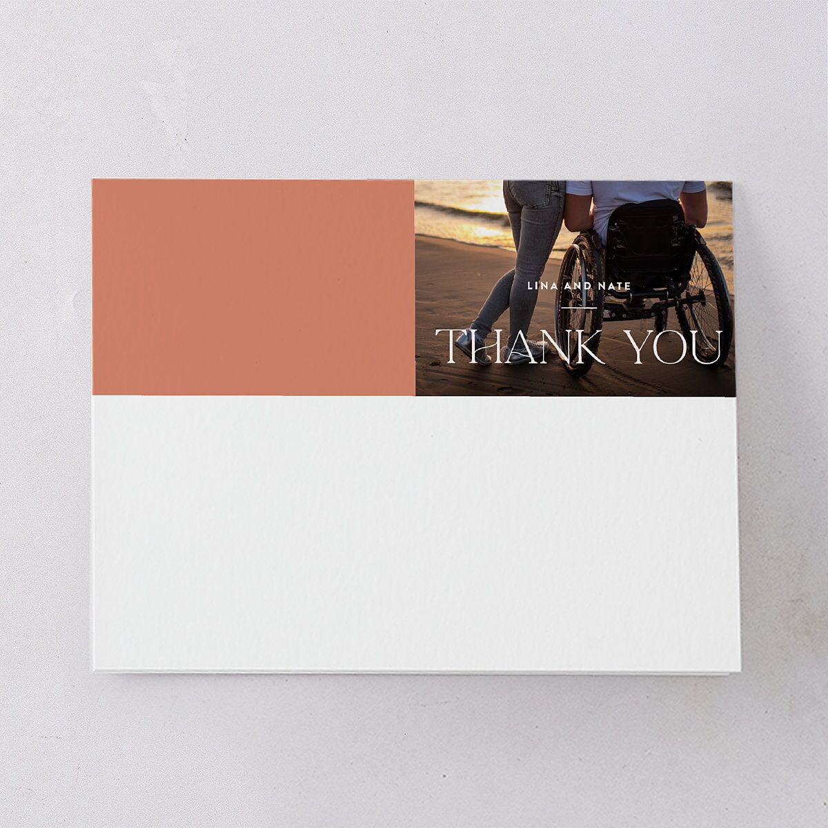 Tropical Oval Thank You Cards — view 3