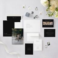 Classic Capture Save the Date Cards Midnight Signature smooth Blank No Standard