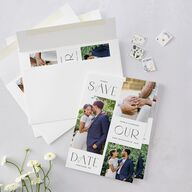 Beloved Union Save The Date Cards Ocean Signature smooth Blank No Standard