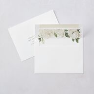 Romantic Garden Wedding Invitations Snow Signature Blank No Standard