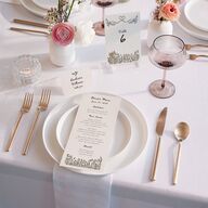 Watercolor Fairytale Trees Place Cards Slate Signature