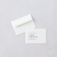 Classic Border Wedding Response Cards Midnight Signature