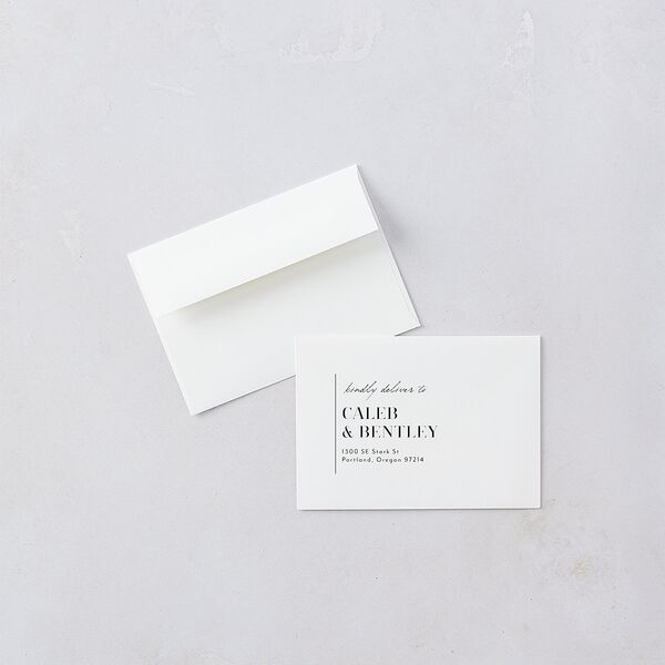 Classic Border Wedding Response Cards Midnight Signature