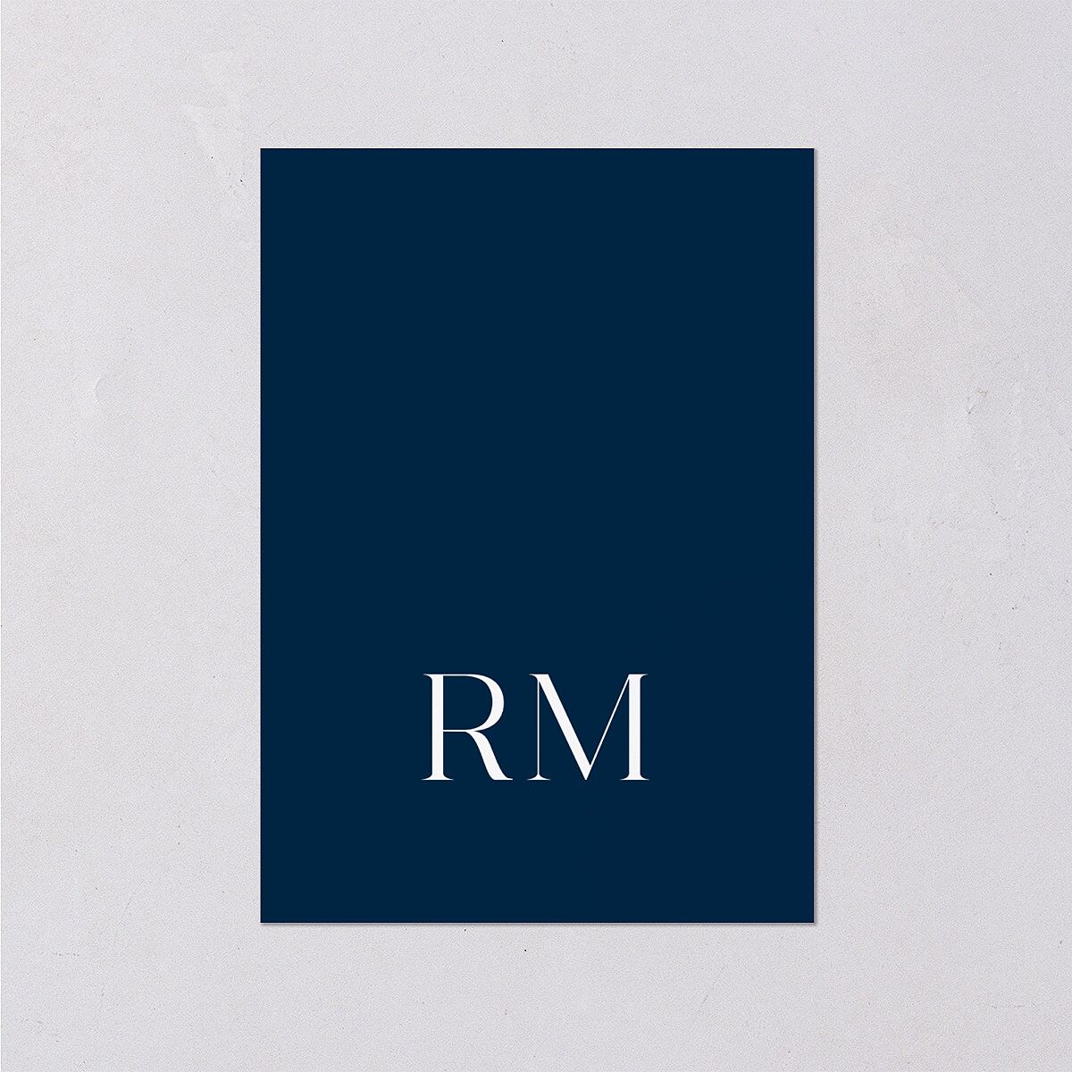 Modern Contrast Wedding Response Cards Navy Signature Standard