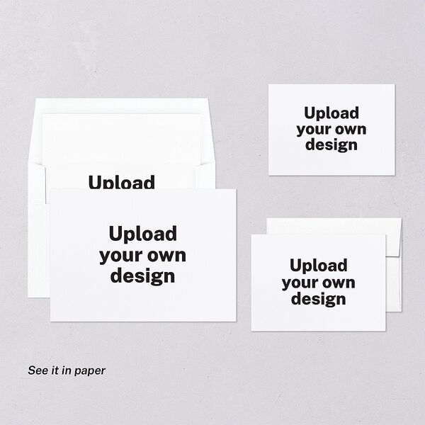 Upload Your Own Design Landscape Digital Save the Date Cards Pure White Dusty Blue Lets Celebrate