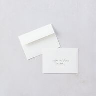 Classically Elegant Wedding Response Cards Pure White Signature Standard