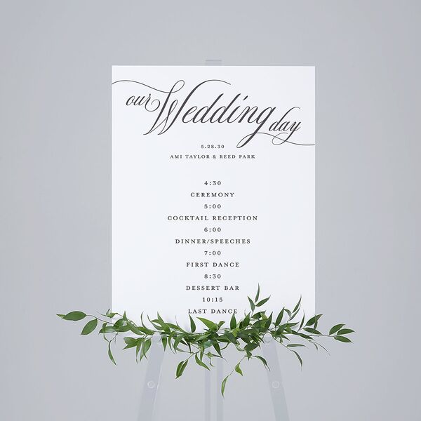 Grand Calligraphy Standard Welcome Sign Medium Medieval Grey Standard Indoor Foam Core M Welcome