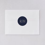 Headline Wedding Stickers Navy