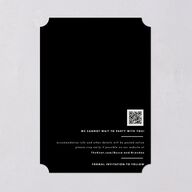 Til Death Save the Date Cards Licorice Signature smooth Blank No