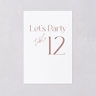 Happy Tears Table Numbers Shell Pink Signature