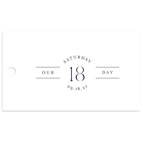 Photo Arch Favor Gift Tags Midnight Navy Signature