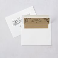Skeleton Spirits Wedding Invitations Licorice Signature Blank No Standard