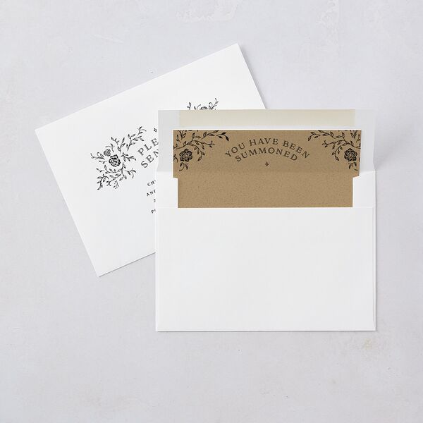 Skeleton Spirits Wedding Invitations Licorice Signature Blank No Standard