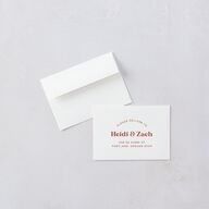Custom Pet Portrait Wedding Response Cards Desert Rose Signature Standard