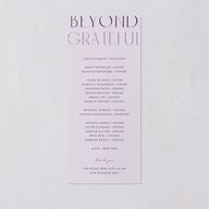 Real Talk Wedding Programs Sheer Lilac Signature