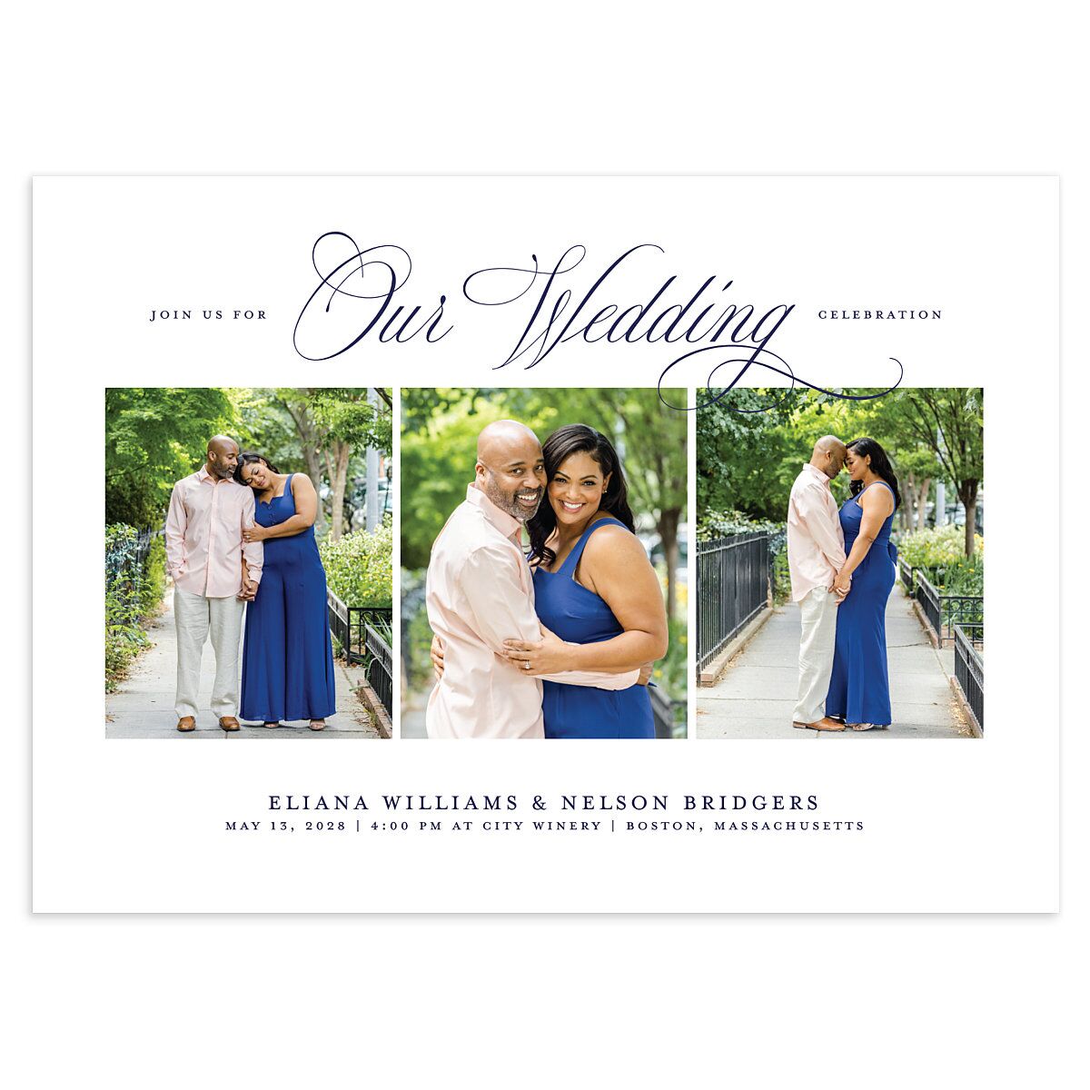 Classic Photo Wedding Invitations