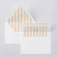 Eclectic Painted Stripes Euro Envelope Liners Pear Luxe