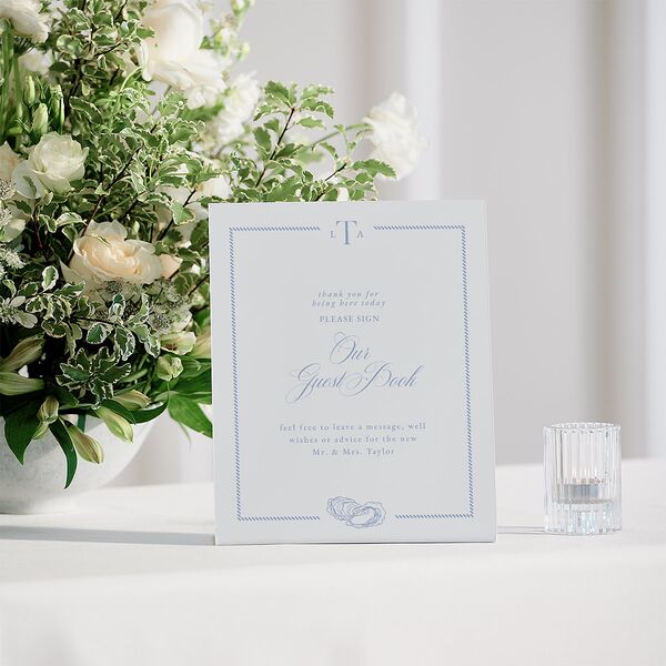 Coastal Oysters and Anchors Bar Bended Tabletop Sign X-small Sea Blue Standard Plastic XS Tabletop Bar