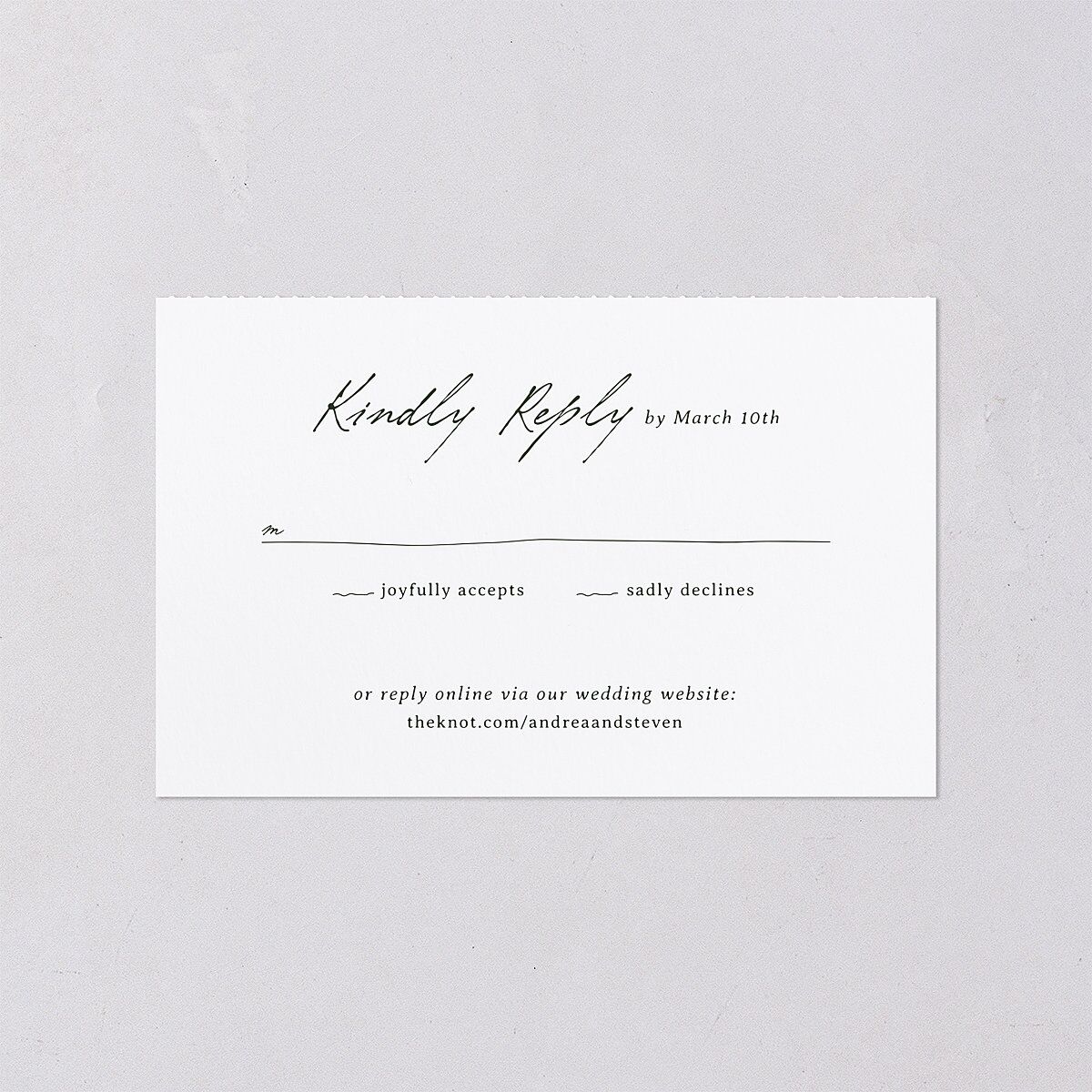 Elegant Mountain Monogram All-in-One Wedding Invitations Dark Green Signature Light Both Recipient and Return Addresses No
