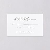 Elegant Mountain Monogram All-in-One Wedding Invitations Dark Green Signature Light Both Recipient and Return Addresses No