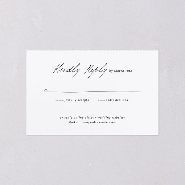 Elegant Mountain Monogram All-in-One Wedding Invitations Dark Green Signature Light Both Recipient and Return Addresses No