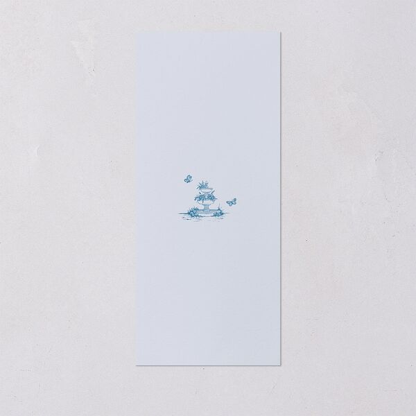 Elegant Antique Toile Frame Menus by Bridgerton Cruise Signature