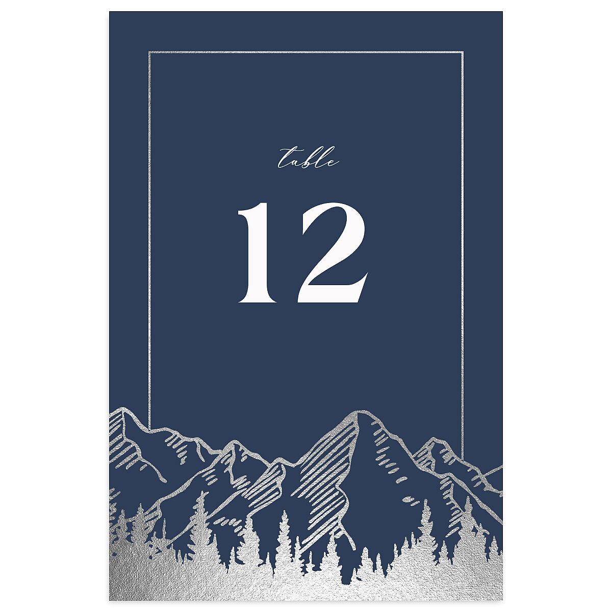 Mountain Escape Table Numbers