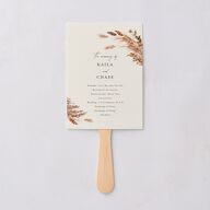 Soft Pampas Botanical Fan Programs Sepia Signature Standard