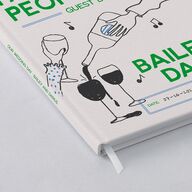 Hand Drawn Party Guest Books Jewel Green