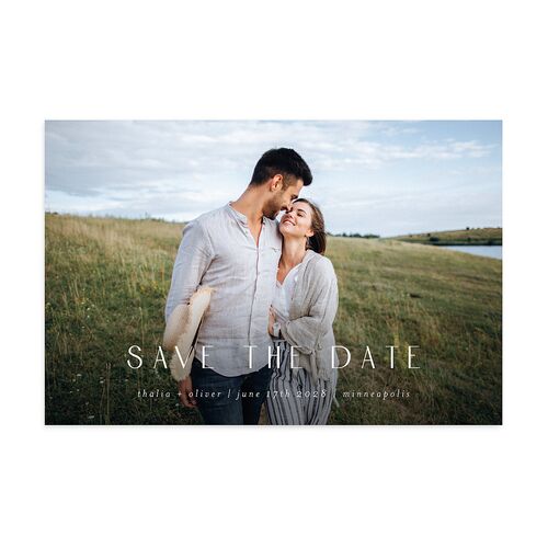 Gilded Greenery Save The Date Postcards  Deep Olive