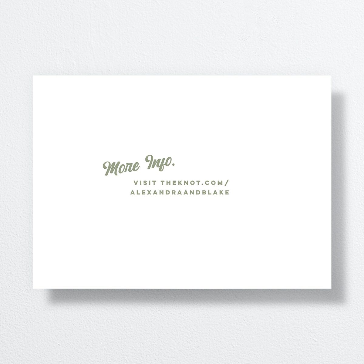 Future Newlyweds Save the Date Cards Moss Signature smooth No