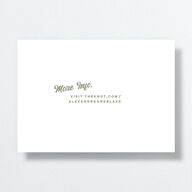Future Newlyweds Save the Date Cards Moss Signature smooth No