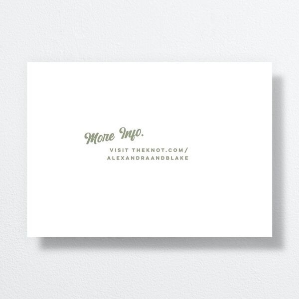 Future Newlyweds Save the Date Cards Moss Signature smooth No