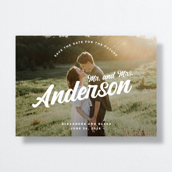 Future Newlyweds Save the Date Cards Moss Signature smooth No