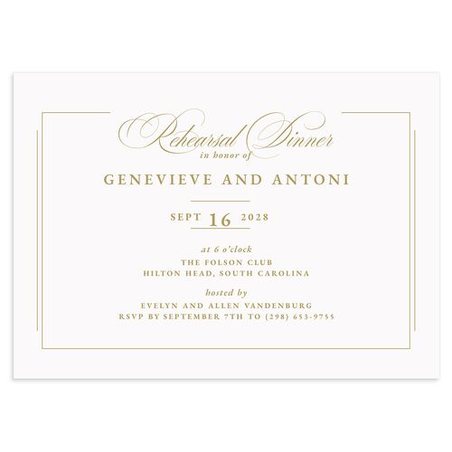 Elegant Photograph Rehearsal Dinner Invitations Driftwood Signature Blank Standard