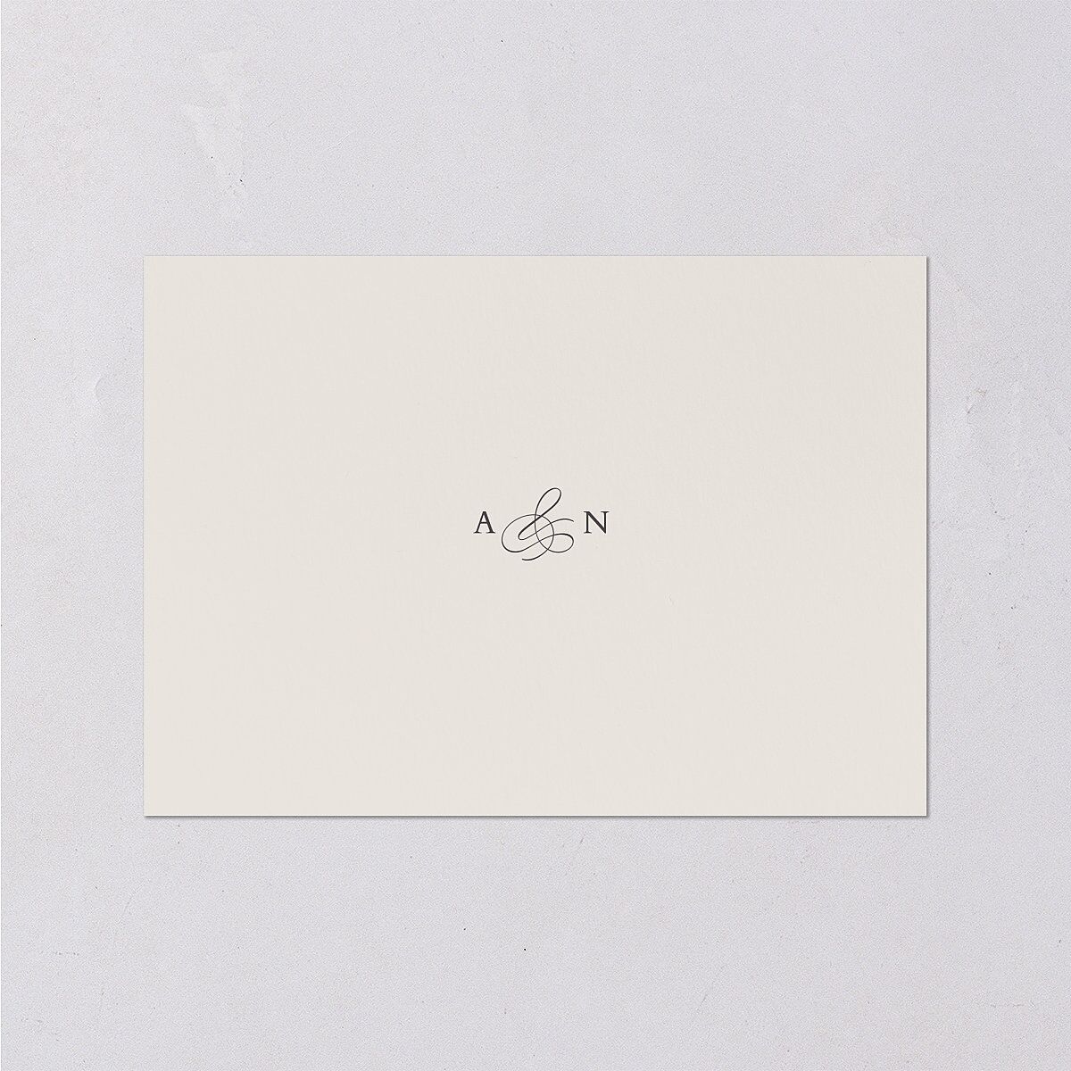 Elegant Photo Monogram Wedding Enclosure Cards Pure White Signature Standard