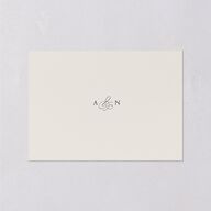 Elegant Photo Monogram Wedding Enclosure Cards Pure White Signature Standard
