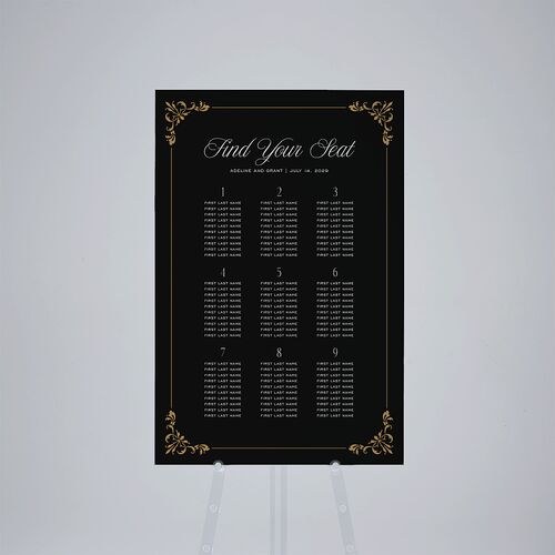 Old Money Standard Seating Chart Large Midnight Standard Outdoor Corrugated L Seating