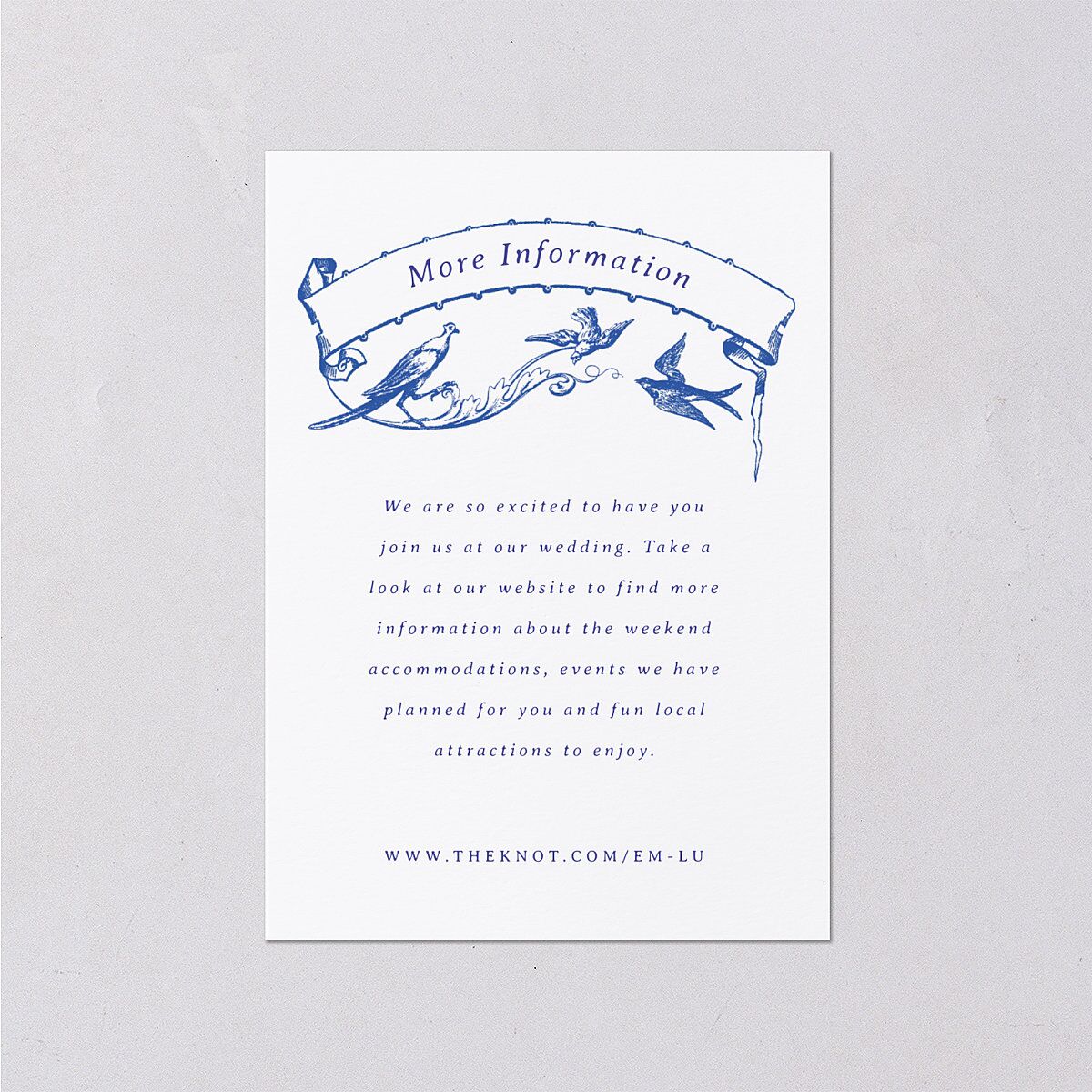 Vintage Toile Wedding Enclosure Cards — view 1