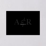 Modern Vow Wedding Enclosure Cards Charcoal Signature Standard