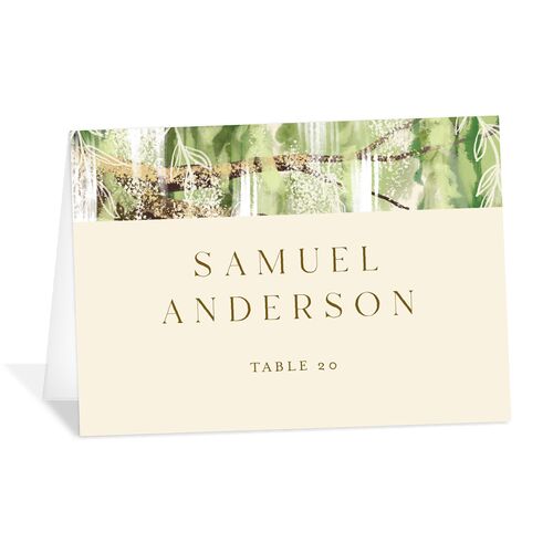 Southern Spanish Moss Place Cards Linen Signature