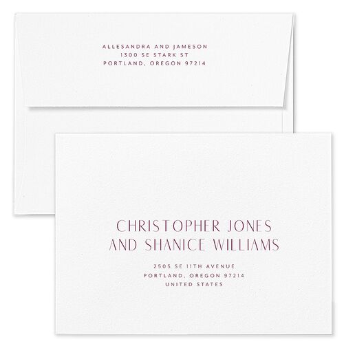 Cottage Wildflowers Save The Date Card Envelopes Rose Iris Return Address Signature Standard