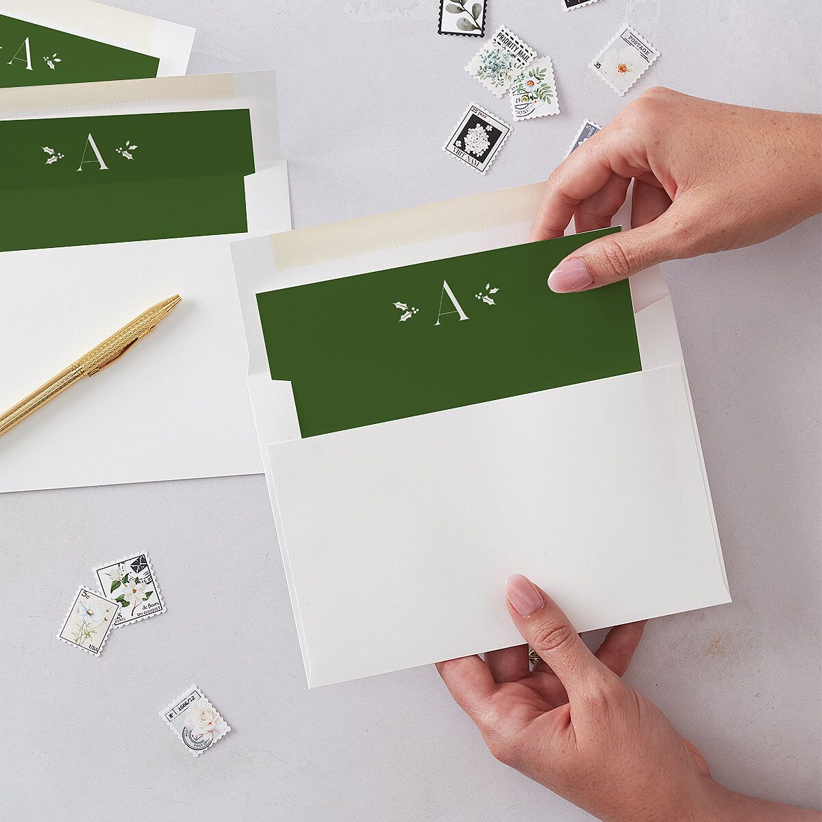 Married Christmas Envelope Liners — view 2
