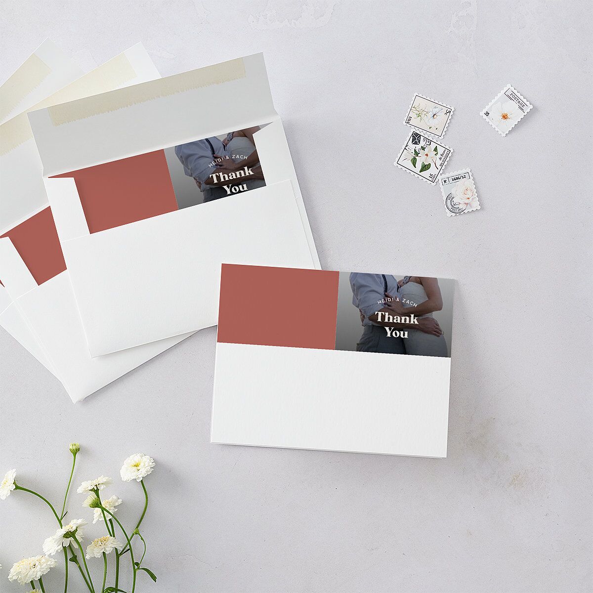 Custom Pet Portrait Thank You Cards — view 2