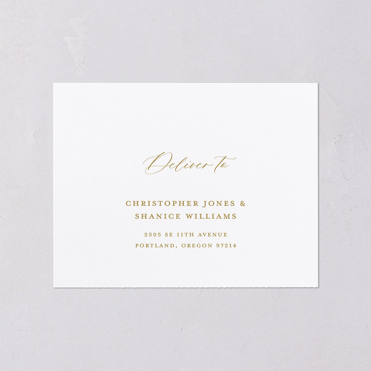 Dark Vintage Fantasy All-in-One Wedding Invitations Dark Emerald Signature Light Both Recipient and Return Addresses No