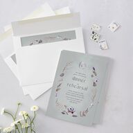 Crystal Forest Rehearsal Dinner Invitations Hunter Green Signature Blank Standard