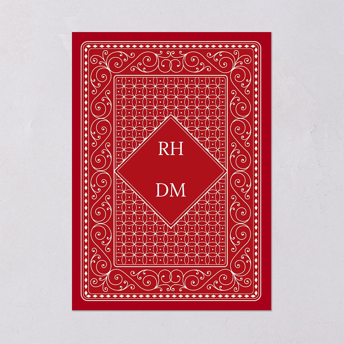 Las Vegas Playing Card Wedding Invitations — view 3