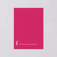 Vibrant Bold Wedding Enclosure Cards Hot Pink Signature Standard